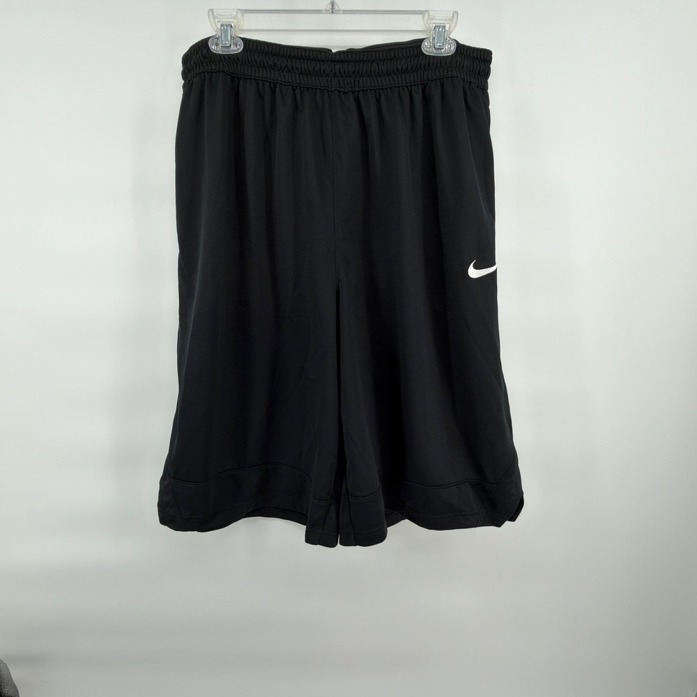 Nike Basketball Shorts Mens XXL Tall Black Dri-FIT Athletic Swoosh Logo